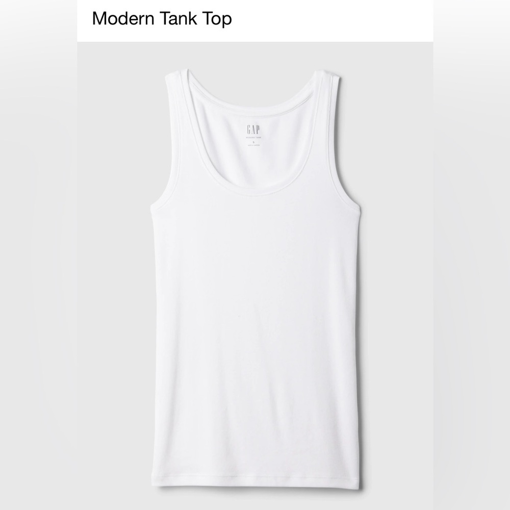 BNWT tank top in white by Gap